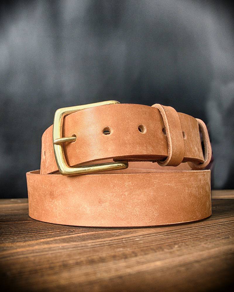 Solid Brass Belt Buckle 40mm 1 1/2 Inch Leather Cowboy Belts 