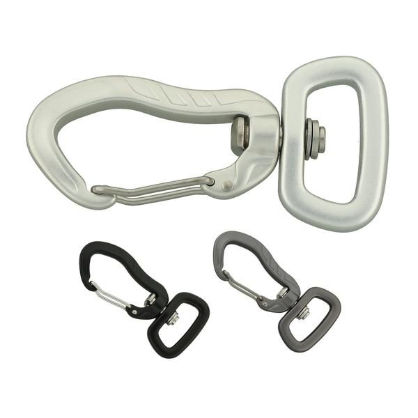 Black Aluminum Carabiner,square Carabiner Snap Hook,large Key Ring Bag  Carabiner Key Chain Hook 4 PCS 