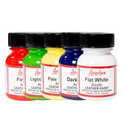 Acrylic Leather Paint for Shoes - 18 Color Leather Paint Kit With 5 Paint  Brushes (Deglazer & finisher not Included) - Great Repair Finisher for