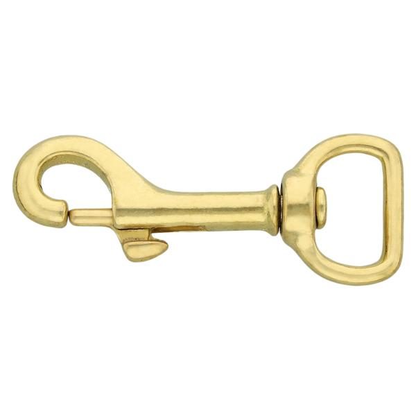 Natural Key Holder / Belt Loop with Solid Brass Hardware and Snap