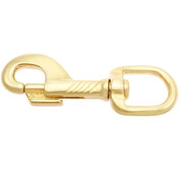 Antique Brass Swivel Eye Snap Hook for Leather Craft Dog Leash Clip Key Clip 
