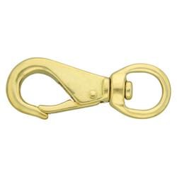 C5204 1/2 Antique Brass, Sling Lever Snap, Solid Brass-LL 