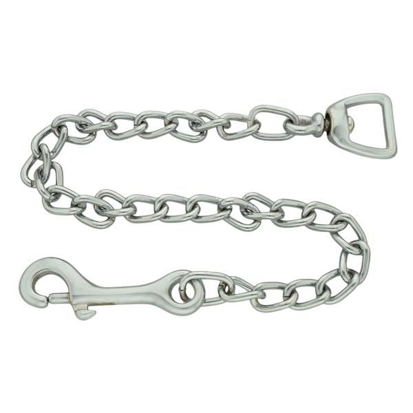 Chain leash for horse, without handle , chrome