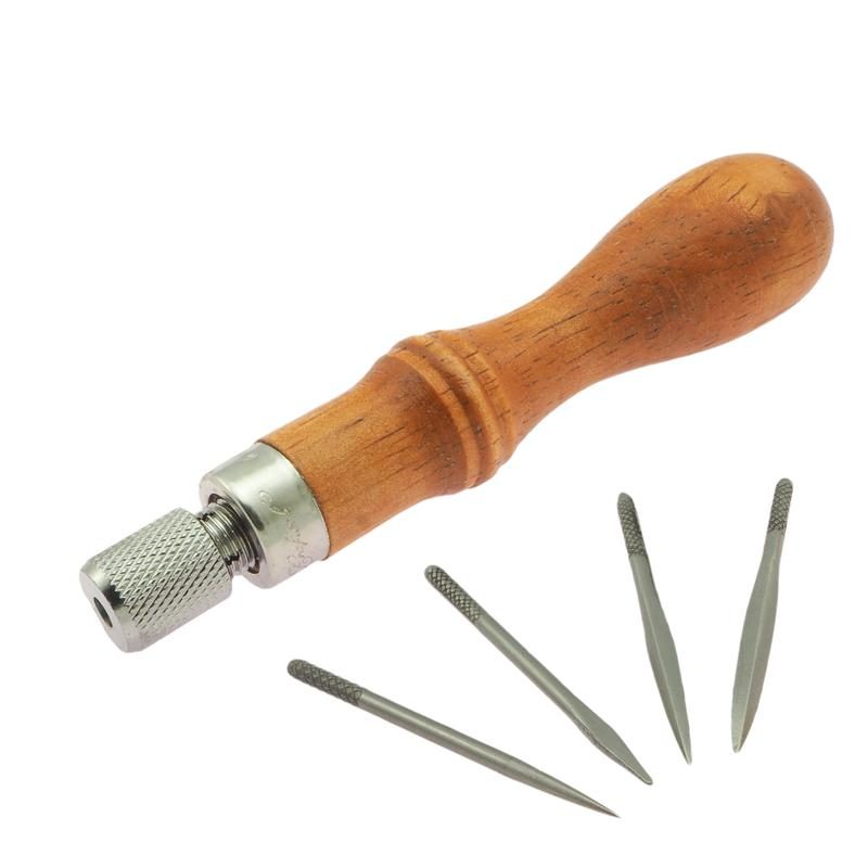 Lacing Fid Tandy Leather Craftool 4-in1 Awl Scratch Awl Set 3209-00