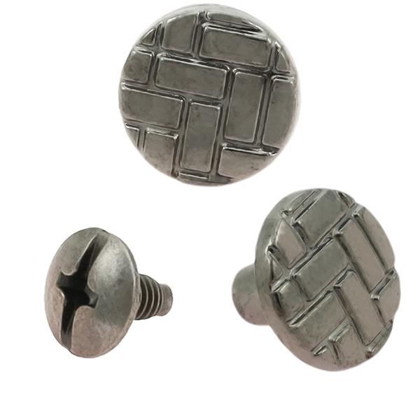 Decorative Chicago screw 6 mm (100 pcs) - Black Nickel
