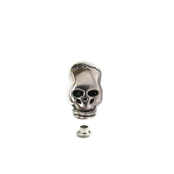 Trimming Shop Metal Skull Head Studs with Backpin Rivet for