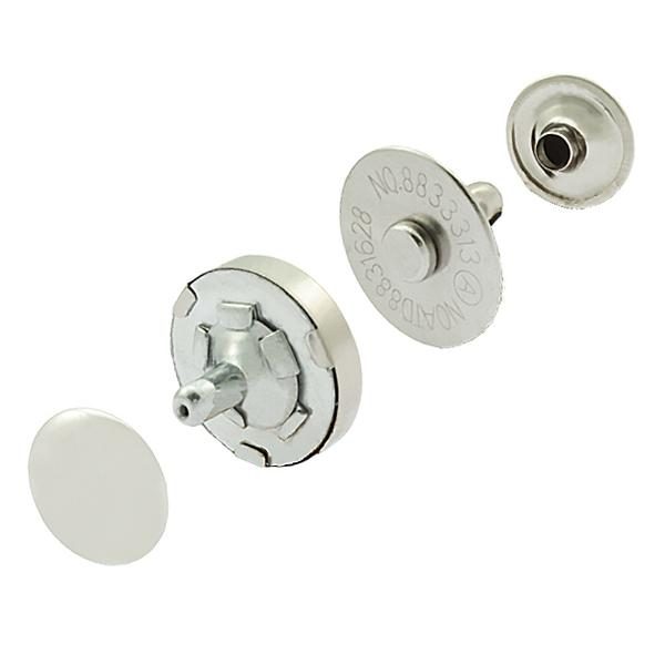 Nickel Plated Magnetic 2 Part 18mm Bag Fastener Snap Clasp