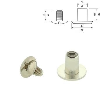 Economy Chicago Screw 3 - 6 mm (100 pcs), Nickel Plated