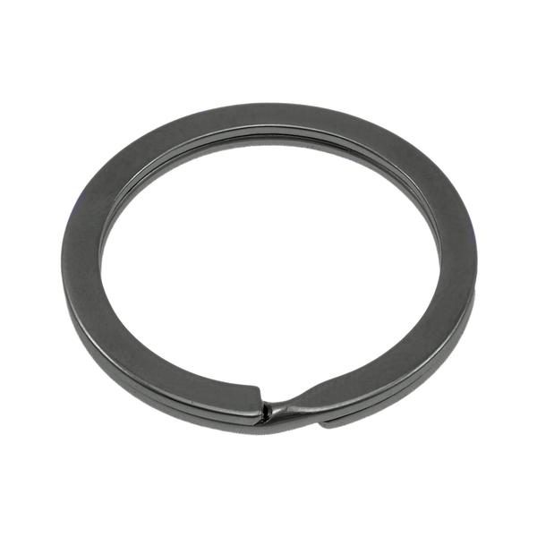 Flat Split Ring - Black