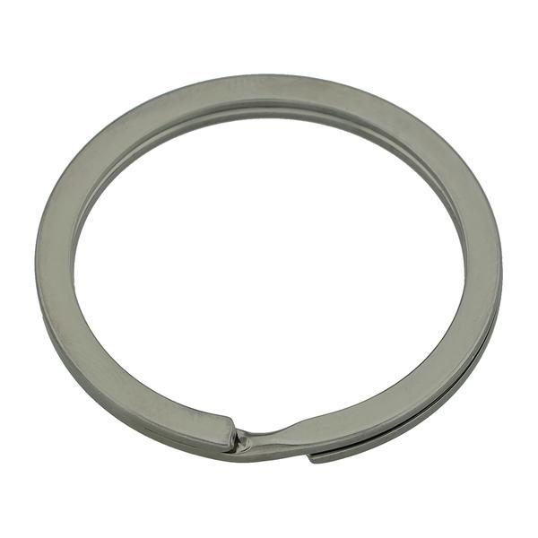 Flat Split Ring - Black Nickel