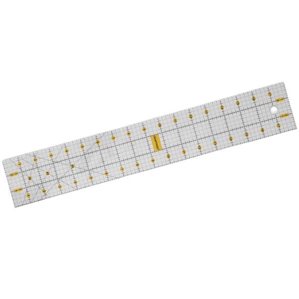 Acrylic ruler with a grid, length: 45 cm