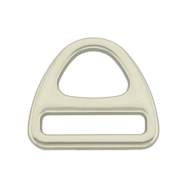 Dog Tag Ring Accessories, DogTag Triangle Stone Hooks (L), Nickel
