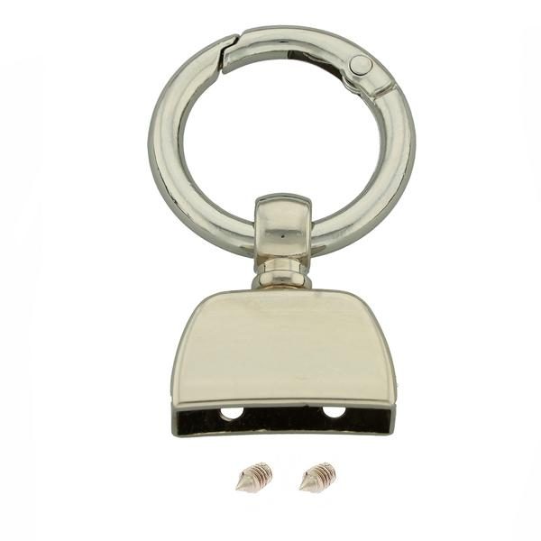 Key Ring/chain Accessory With Swiveling Clip Gold or Nickel