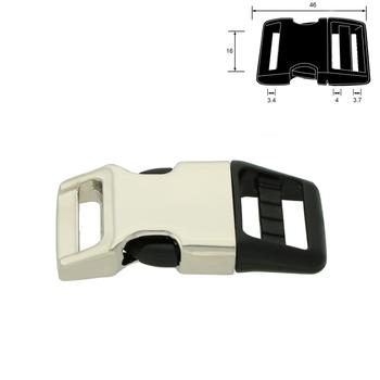 1 Inch Plastic/Metal Hybrid Buckle