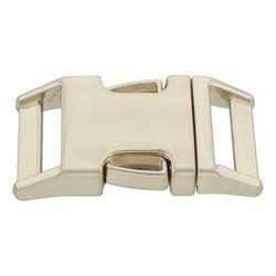 1 Inch Contoured Nickel Plated Side Release Buckles