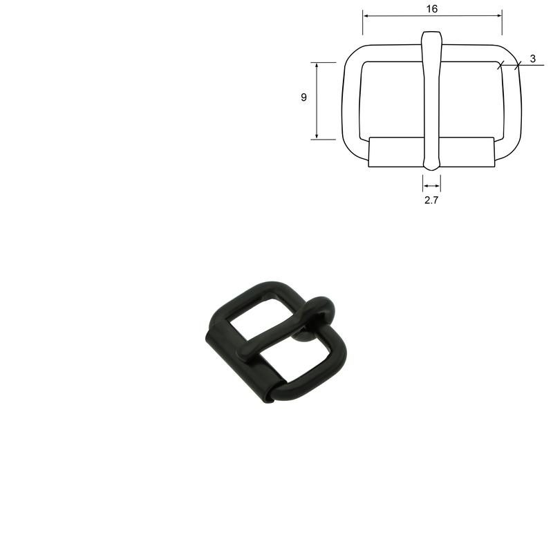 30 mm Matte black/oxide black Single Roller buckles – Leather Goodie Company