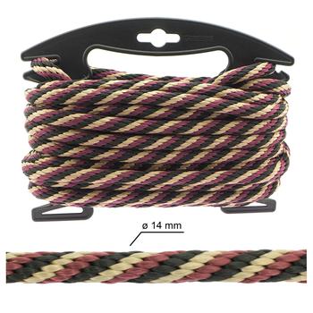 Burlap Jute Twine Rope, 3-Ply, 3mm, 75 Yards, Black 