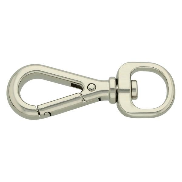 Rope snap hook for leashes 65 mm/13-18 - Nickel Plated
