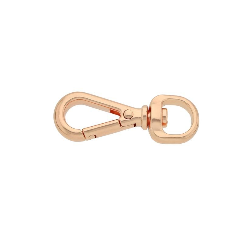 10-50pcs High quality 15mm Rose gold handbag Snap Hook oval Swivel