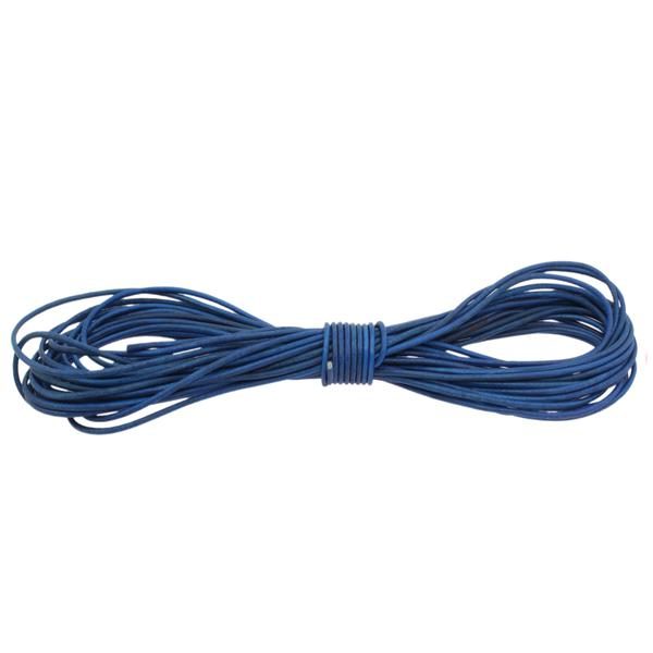 Blue Nylon 3-Wire Cord - Round  Blue Nylon Covered Electrical Wire