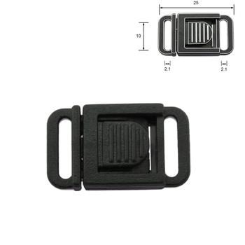 Safety buckles for collars, Wide 10 mm