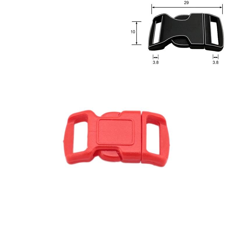 1.5-inch Wide Red Plastic Side-release Buckle Buckle Fastener for