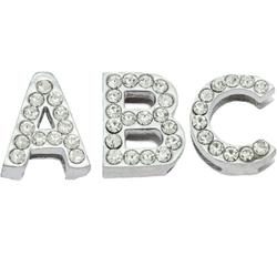 Slider Dog Collars with Rhinestone Letters (Medium / Large Dogs)