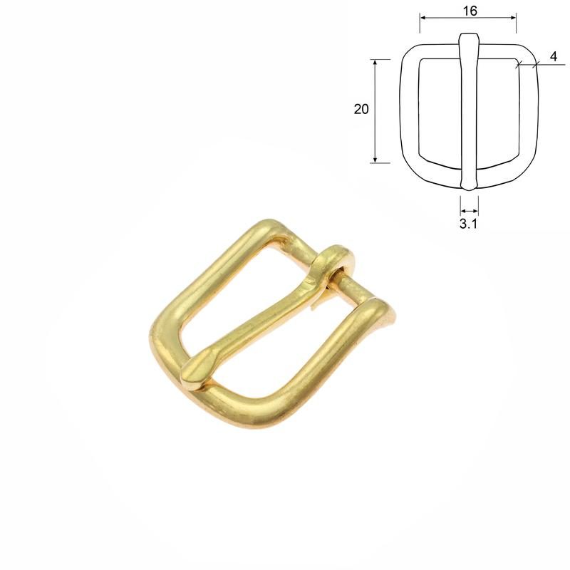 Conway 1" Solid Brass F543 Buckle Pack of 25 