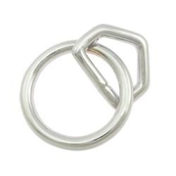 D-anneaux 16 mm x13x3mm Acier Demi-cercle Bague des d anneaux collier de chien farbwah 