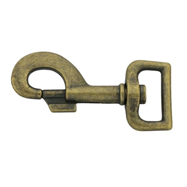 Snap Hook Large 81 mm/20-25Q - Antique Brass