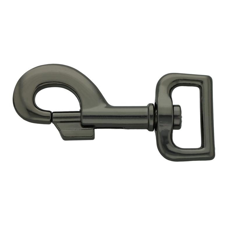 Stainless Steel Snap Hook 82 mm, Square Swivel ø 20 - 25 mm