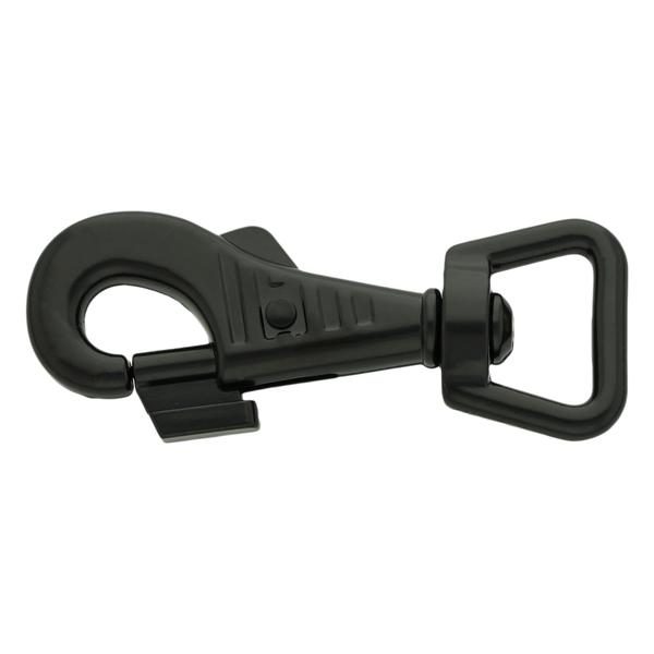 Spring snap Deluxe with Safety Lock 83 mm/20-25Q - Black