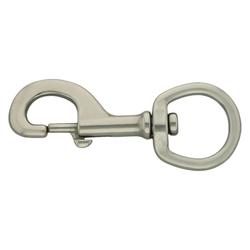 Aluminium snap hook 86 mm - square eye