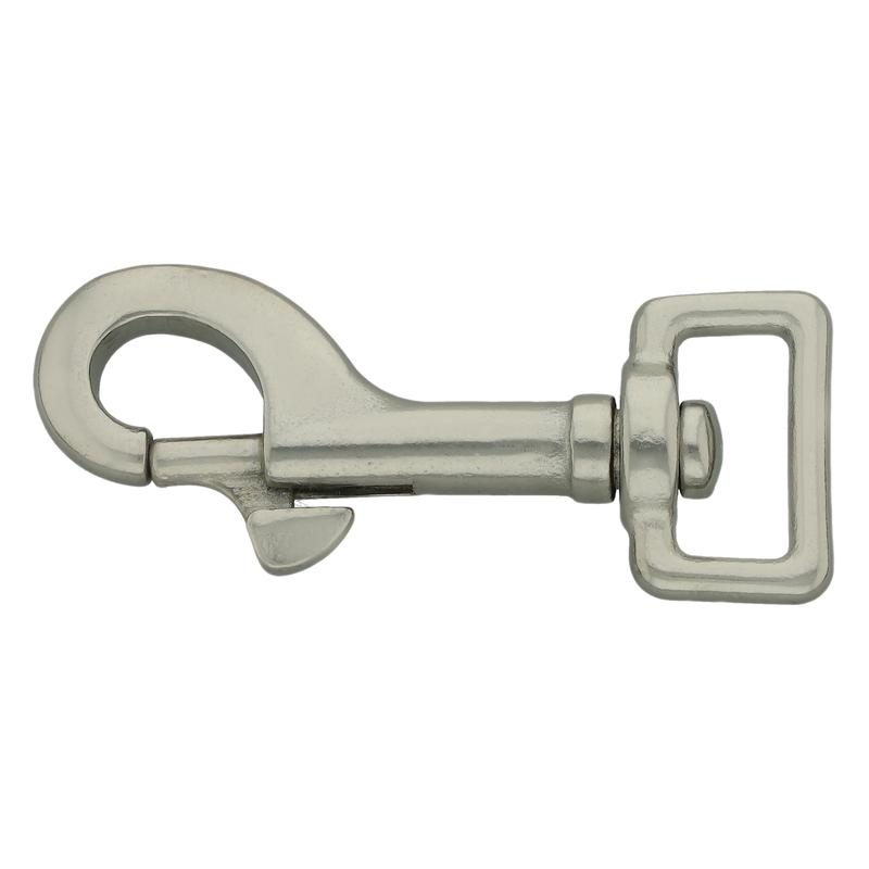2 Heavy Duty Steel Swivel Eye Bolt Snap Hook Pet Leash Key Chain