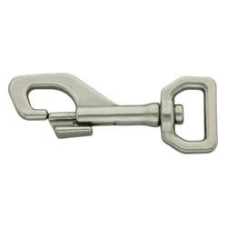 Large Brass Plated Snap Clip Key Ring - Economy Grade