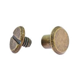 2 PC ANT BRASS DROP CASTING W/ ROUNDED TOP AND BOTTOM POINT s 