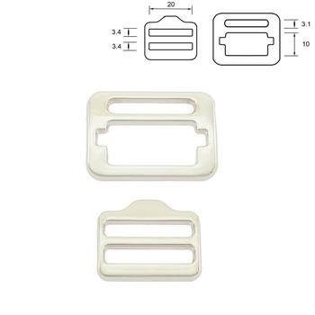 Shoulder Strap Buckle for Dog Harnesses 16 - 25 mm, Nickel Plated