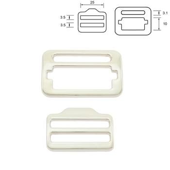 Shoulder Strap Buckle for Dog Harnesses 16 - 25 mm, Nickel Plated