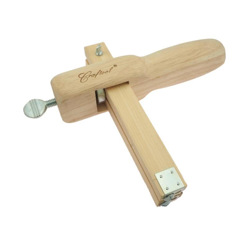  Rosvola Leather Strip Cutter, Wooden Easy to Durable Leather  Cutter for Crafts