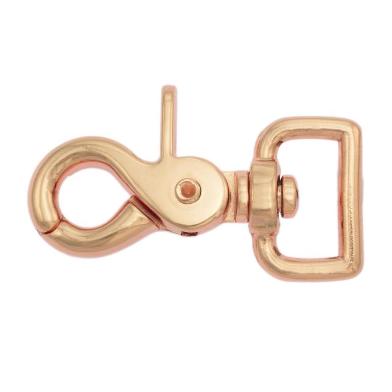 Solid Brass-LL 59 3/8 Gold Plate Swivel Snap