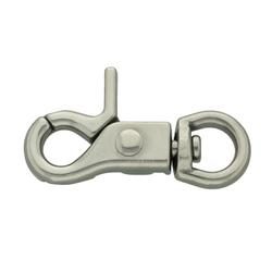 Solid Trigger Scissor Snap Hook Eye Bolt Clip Swivel Connector Ring Durable 