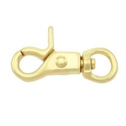 2pcs Solid Brass Halter Snap Hook Bag Clasp Collar Pet Leash Rope Strap Webbing 