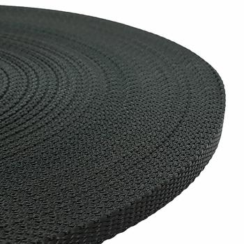 Polypropylen-Gurtband schwarz, Breite 10 - 50 mm