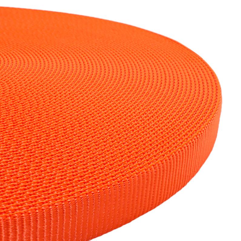Polyester Webbing - Neon Orange, 15 - 40 mm