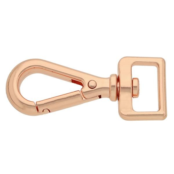 Webbing snap hook for leashes 64 mm/16-25Q - Rose Gold