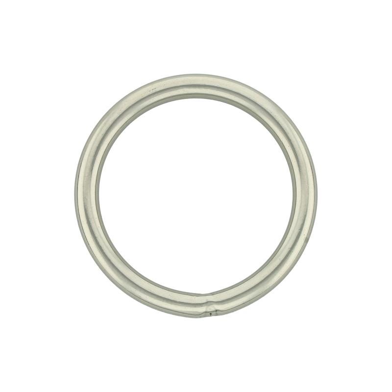 30 PCS Welded Stainless Steel O-Ring Welded Round Rings for Camping Belt,  Dog Leashes, Luggage Accessories (3mm×15mm ID)