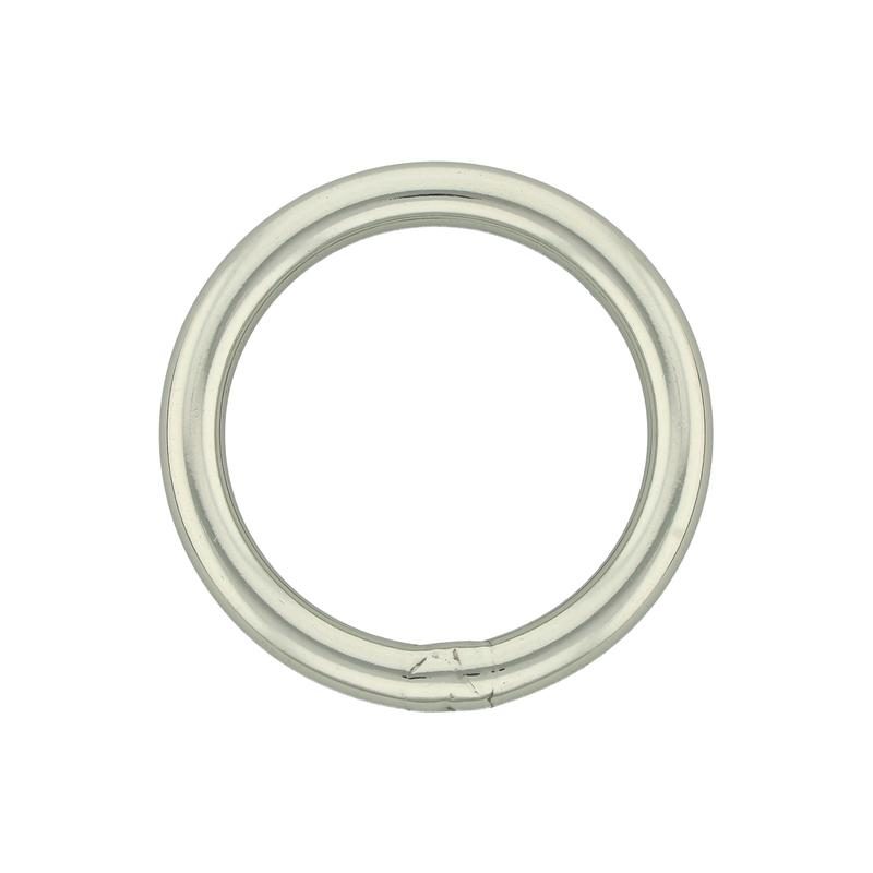 5PCS 304 Stainless Steel Seamless Welding O Rings Round Metal Loop 4x35mm